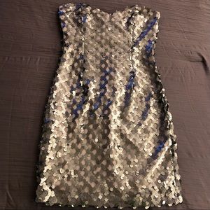 TRIXXI Sequin Mermaid Seaglass Cocktail Mini Dress